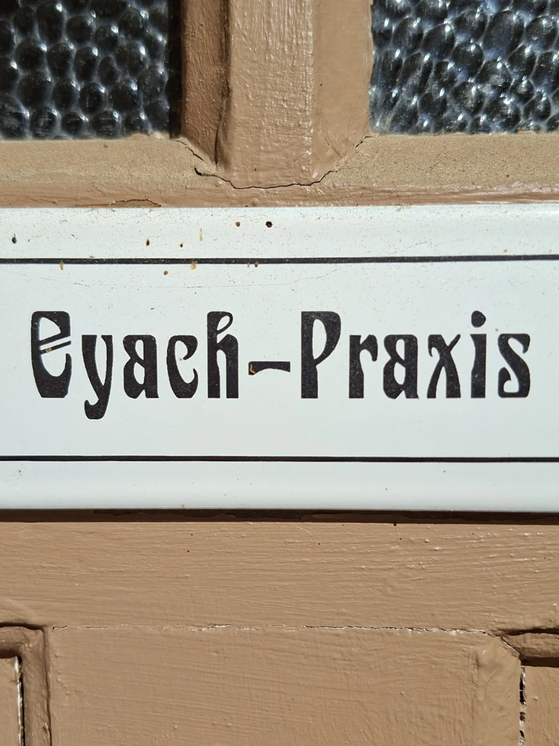 Praxisschild der eyachpraxis