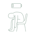 Illustration zu Burnout und Erschöpfung.