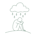 Illustration zu Depressionen und depressiven Verstimmungen.